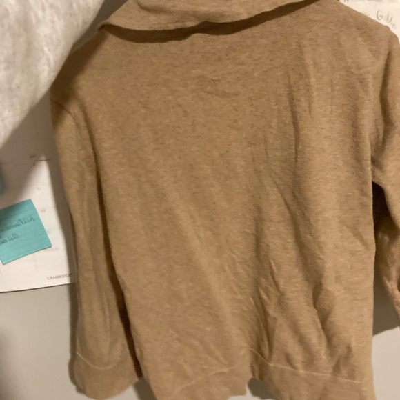 Brown Collard Crop Top - Picture 2 of 4